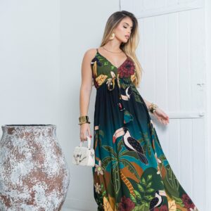 Vestido Longo Morada dos Tucanos